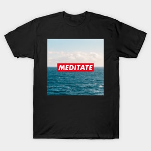 Meditate blue T-Shirt